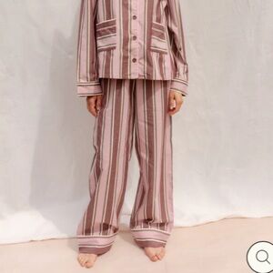 Tbco women Cotton Pajamas pants Pink Stripe size L
Lounge wear summer pants